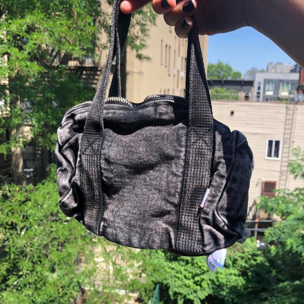 los angeles apparel mineral wash mini canvas bag